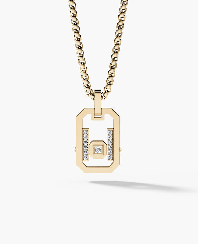 LA PAZ Pendant in Gold with 0.25ct Diamonds